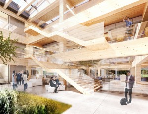 [Gdańsk] Przy Alei Grunwaldzkiej stanie drewniany biurowiec