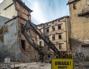[Łódź] Ruszyły rozbiórki przy ulicy Zielonej