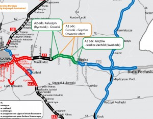 [Mazowieckie] Kolejny fragment przedłużenia A2 z otwartymi ofertami. Chińczycy najtańsi