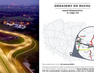 [Małopolskie] Węzeł Niepołomice już otwarty