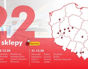 Biedronka na zakończenie roku otwiera 22 nowe sklepy
