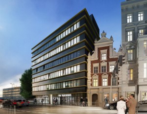 Trwa budowa budynku biurowego Nowy Alexanderhaus