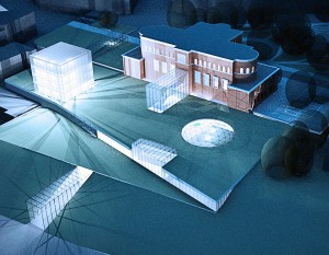 [Szczecin] Siedziba Teatru Polskiego z kamieniem węgielnym