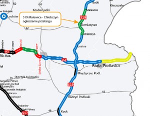 [Podlaskie] Drogowcy szukają wykonawcy odcinka S19