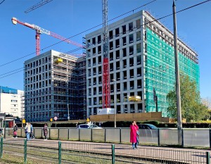 [Kraków] Biurowiec Kreo z zakończonym etapem konstrukcyjnym