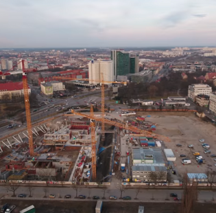 [Poznań] Nowy Rynek z lotu ptaka