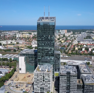 [Gdańsk] Olivia Business Centre z lotu ptaka