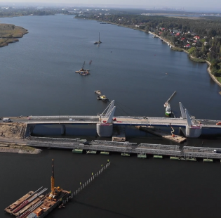 [Gdańsk] Budowa mostu w Sobieszewie