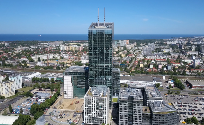 [Gdańsk] Olivia Business Centre z lotu ptaka