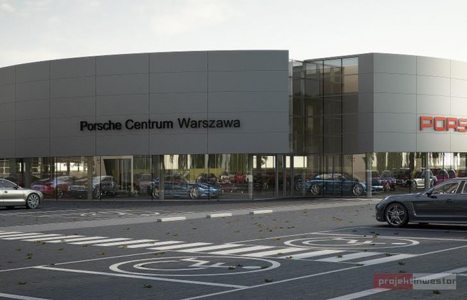 Skanska wybuduje salon Porsche w Warszawie Projekt